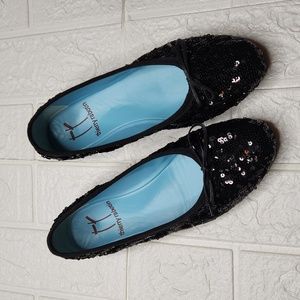 Thierry rabotin sequined leather ballet flat shoes, NEW size 6.5